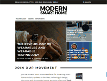 Tablet Screenshot of modernsmarthome.com